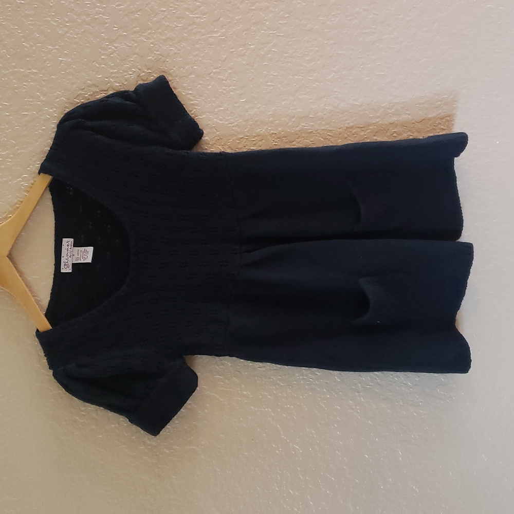 Black Sweater Blouse Medium